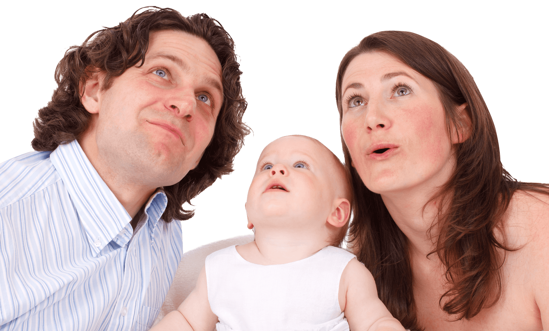 Family Making Faces Together PNG image