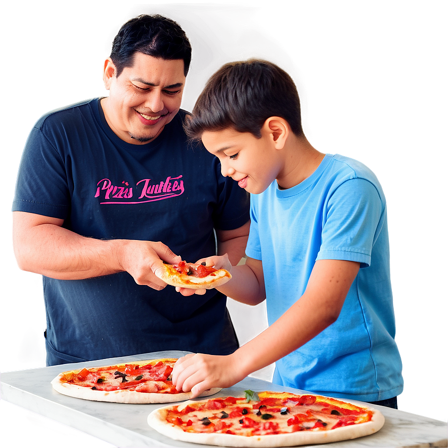 Family Making Pizza Png Tvn PNG image