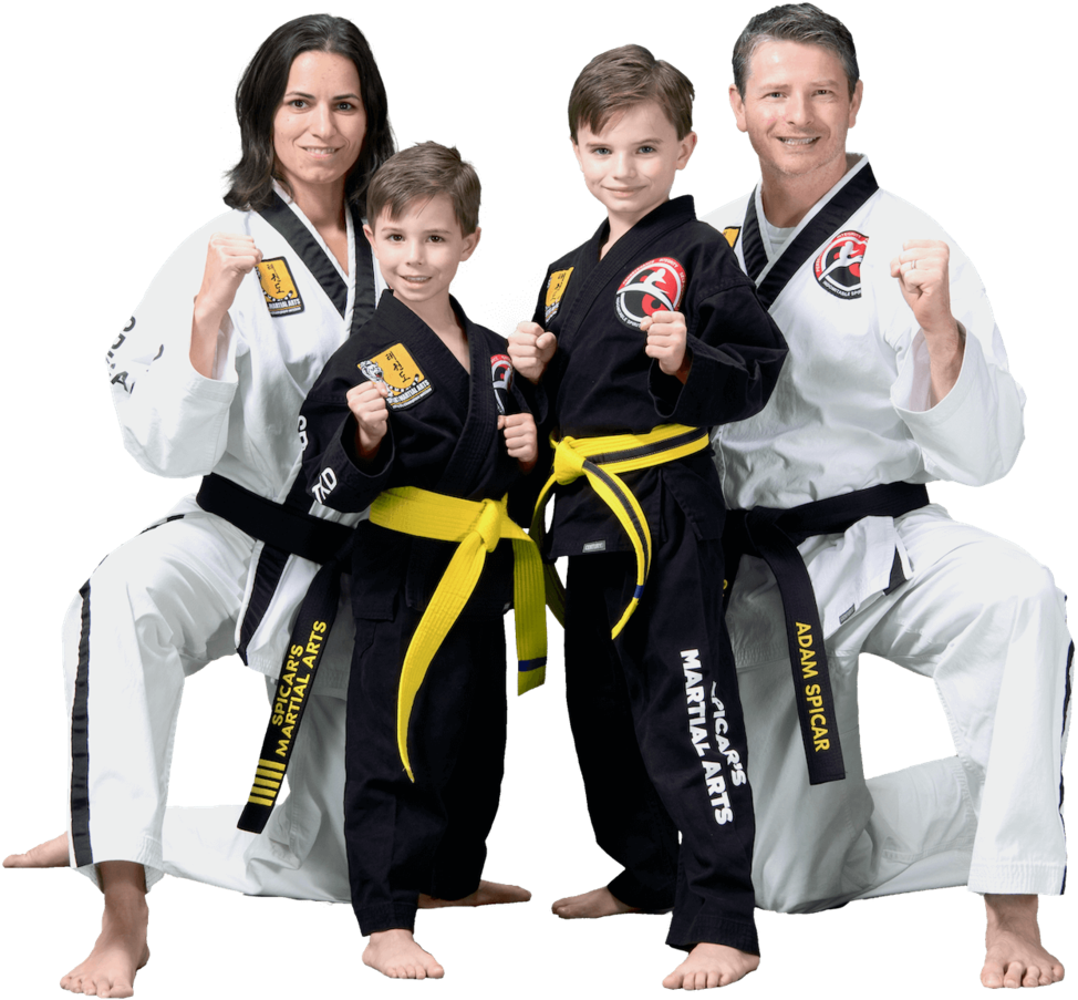 Family Martial Arts Portrait PNG image