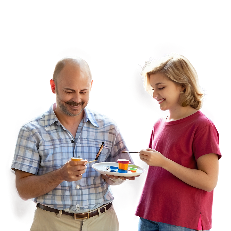 Family Painting Together Png Fqb20 PNG image
