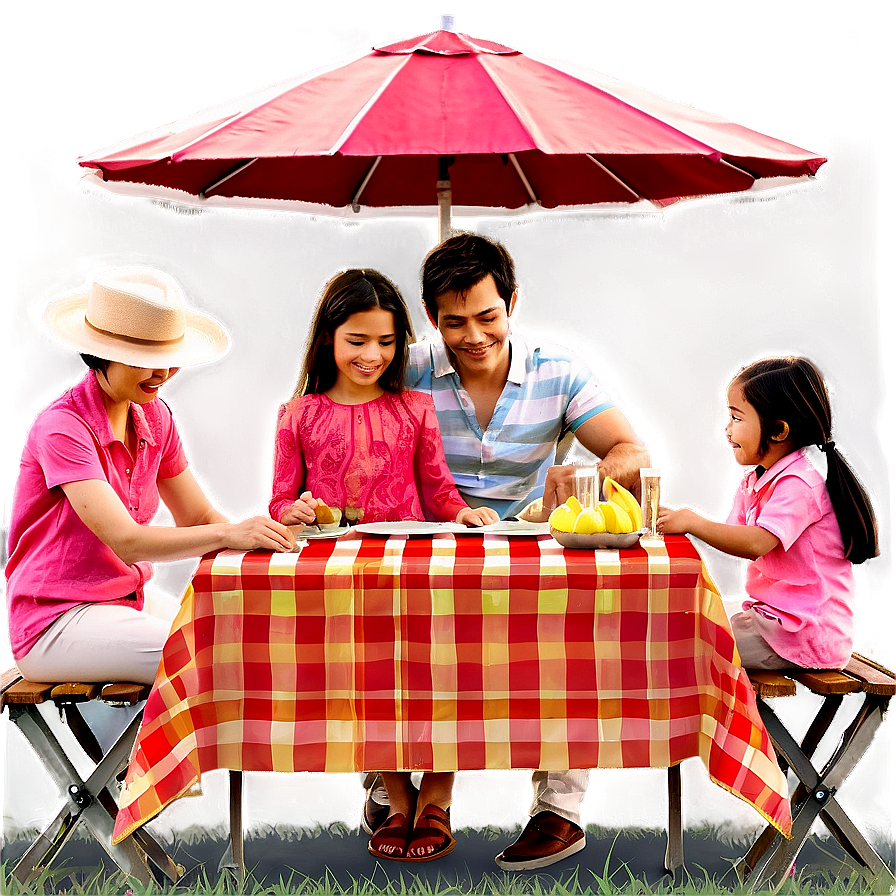 Family Picnic Scene Png 48 PNG image