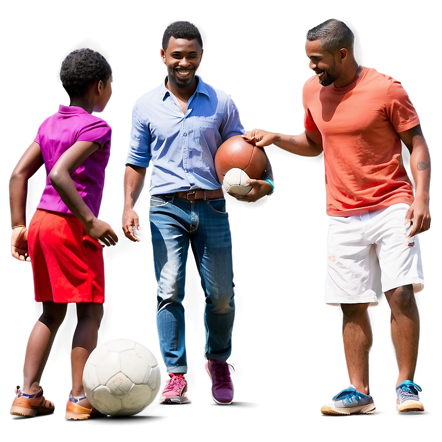 Family Playing Football Png Ooy44 PNG image