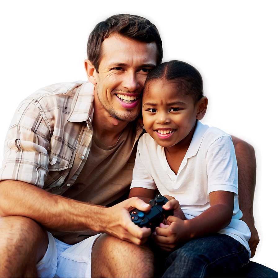 Family Playing Video Games Png Hjk75 PNG image