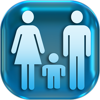 Family Restroom Sign Icon PNG image