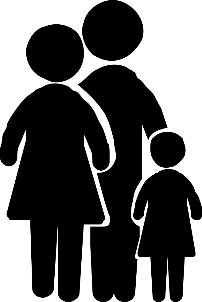 Family Silhouette Graphic PNG image
