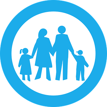 Family Silhouette Icon PNG image