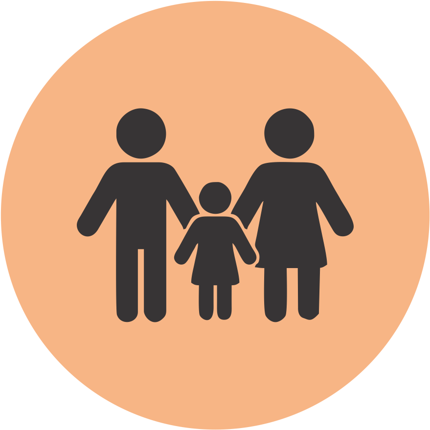 Family Silhouette Icon PNG image