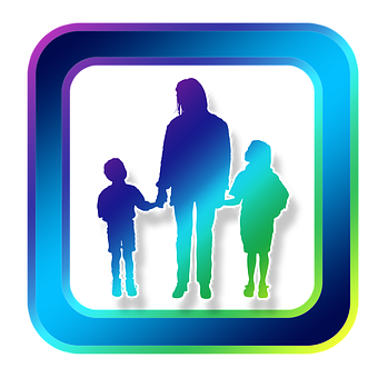 Family Silhouette Icon PNG image