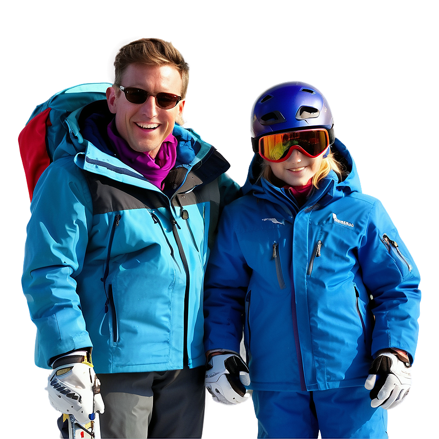 Family Skiing Holiday Png 05042024 PNG image