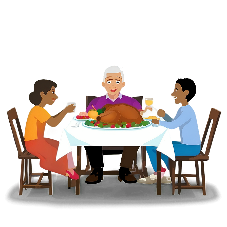 Family Thanksgiving Dinner Png 39 PNG image