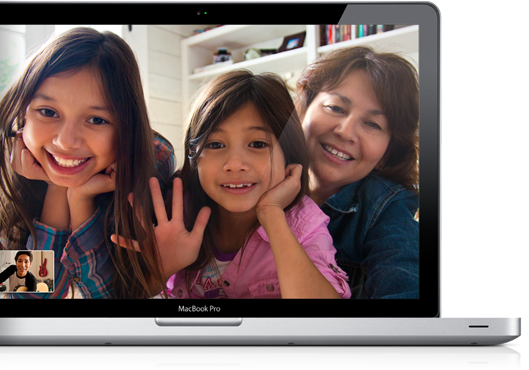 Family Video Call Mac Book Pro PNG image