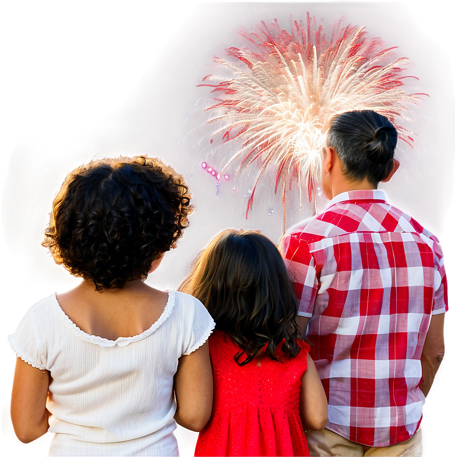 Family Watching Fireworks Png 57 PNG image