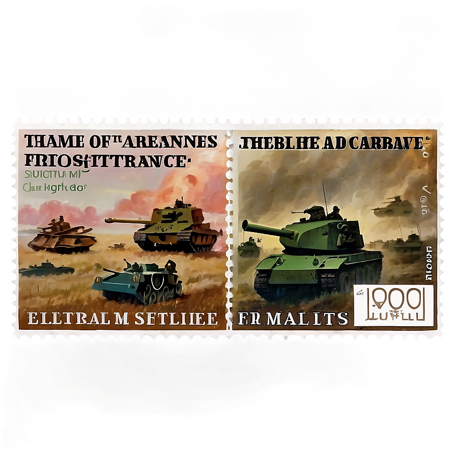 Famous Battles Postage Stamp Png Lqf85 PNG image