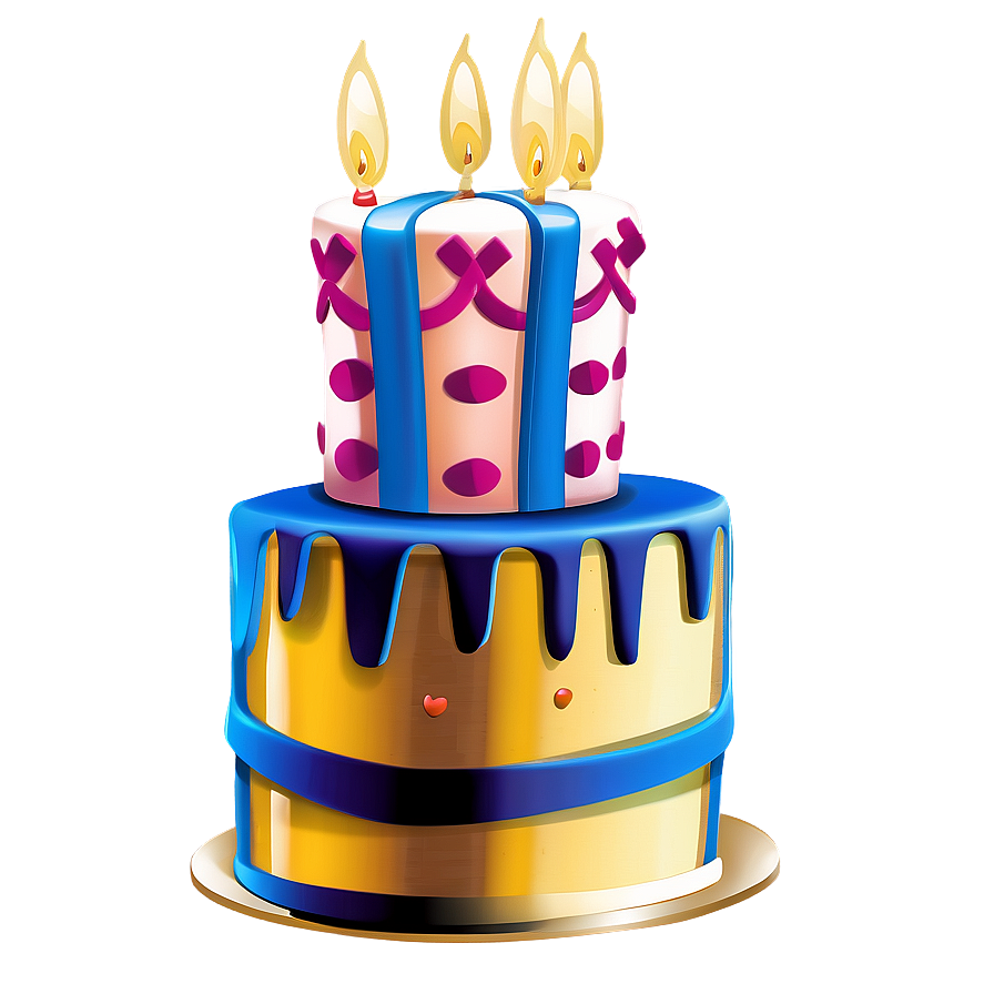 Fancy Birthday Cake Png 05042024 PNG image
