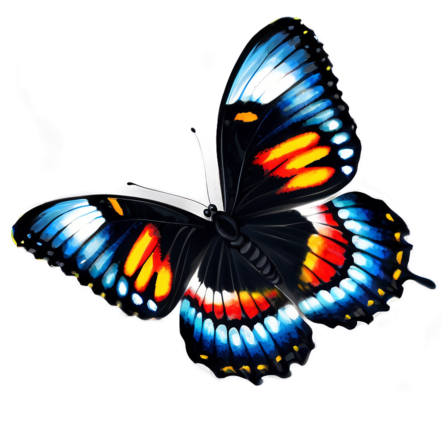 Fancy Black Butterfly Png 17 PNG image