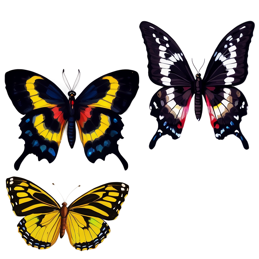 Fancy Black Butterfly Png 57 PNG image