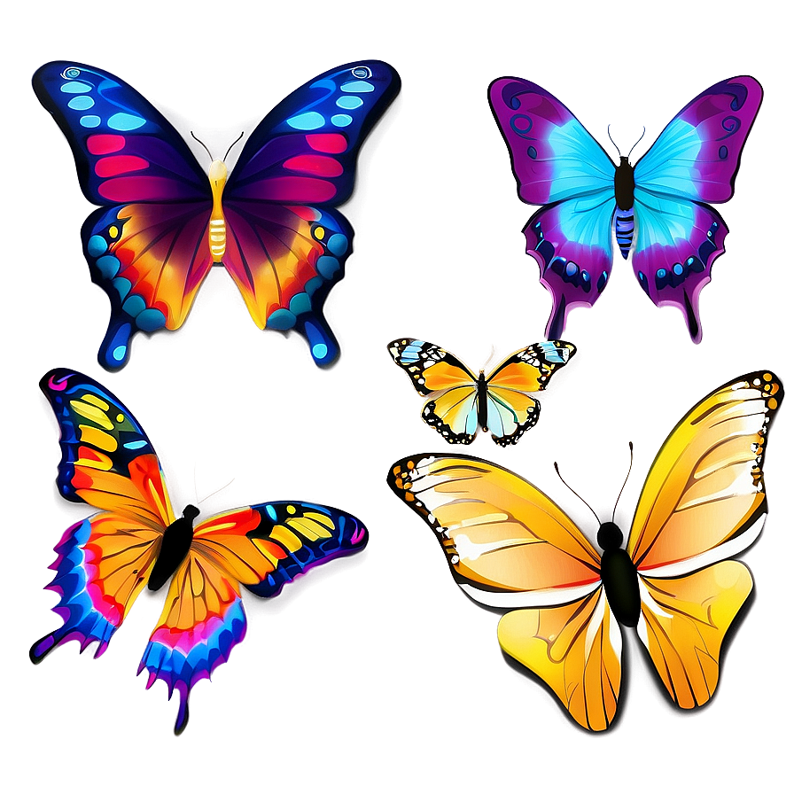 Fancy Butterfly Outline Png Ieq43 PNG image
