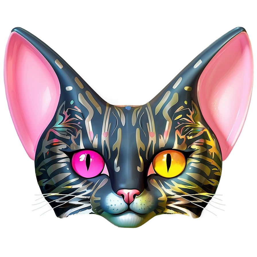 Fancy Cat Ear Drawing Png 78 PNG image