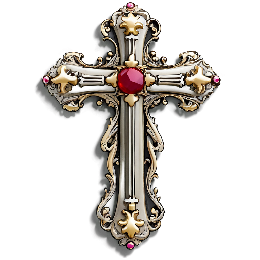 Fancy Cross C PNG image