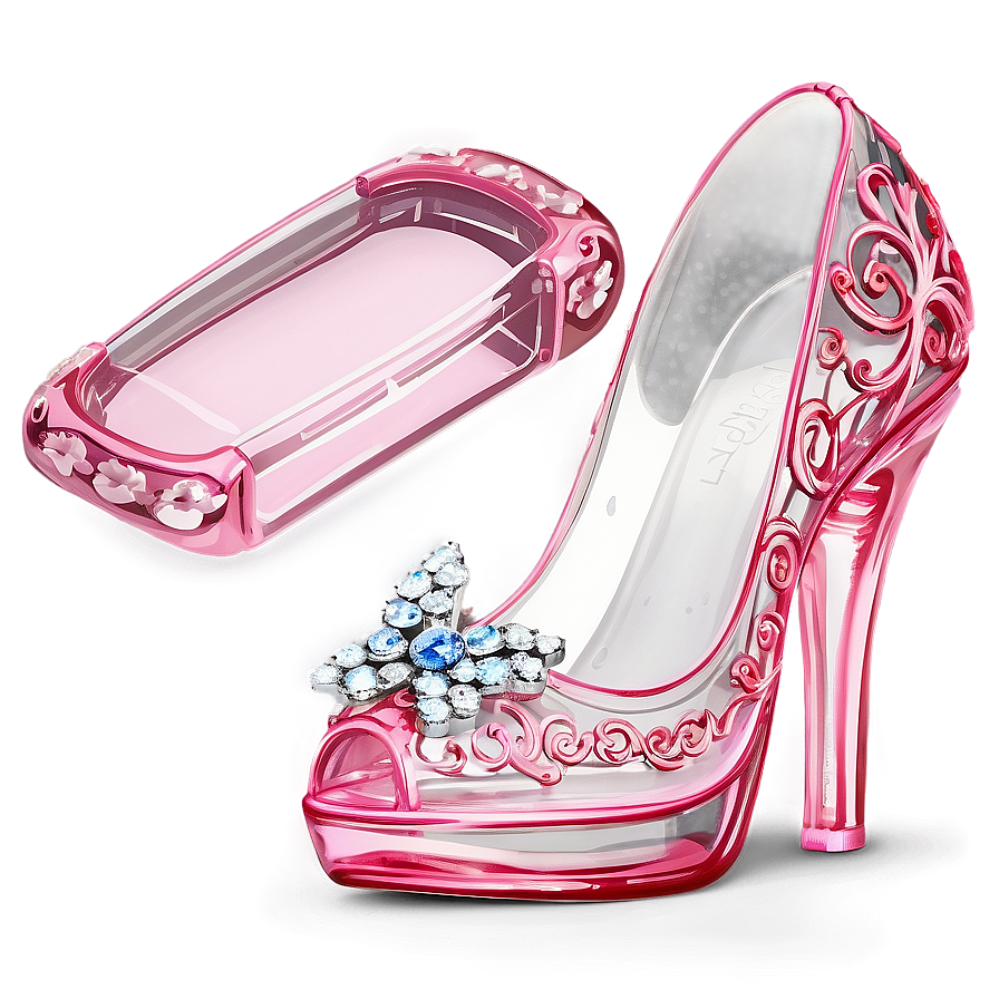 Fancy Glass Shoe For Princess Png 06132024 PNG image