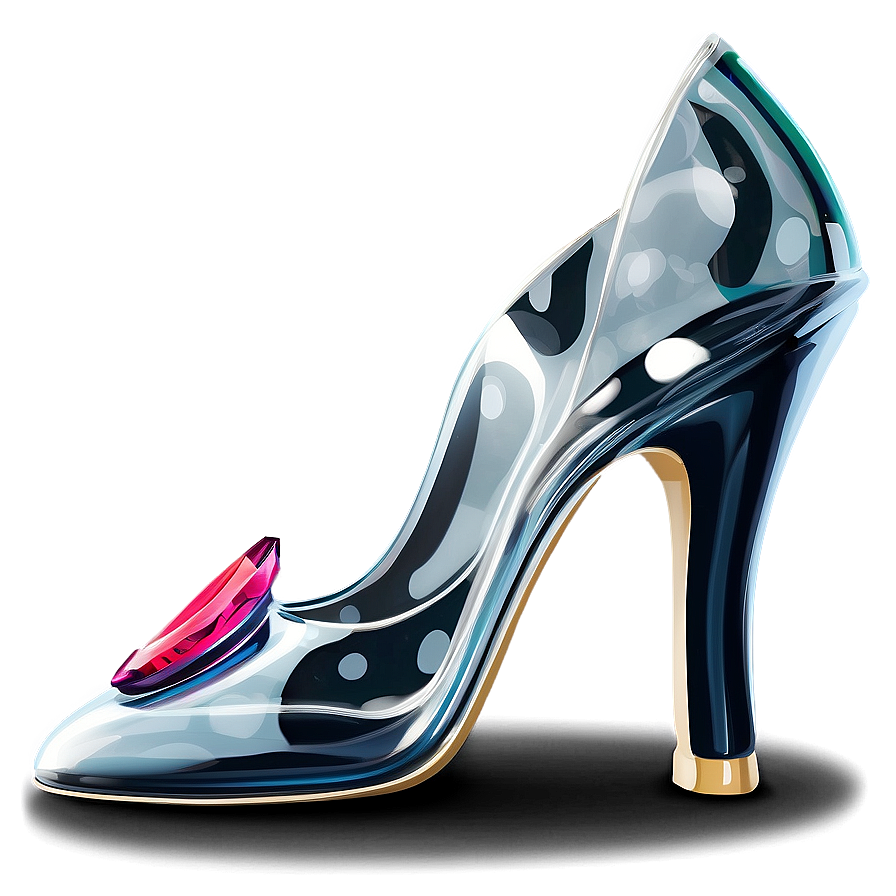 Fancy Glass Shoe For Princess Png 06132024 PNG image