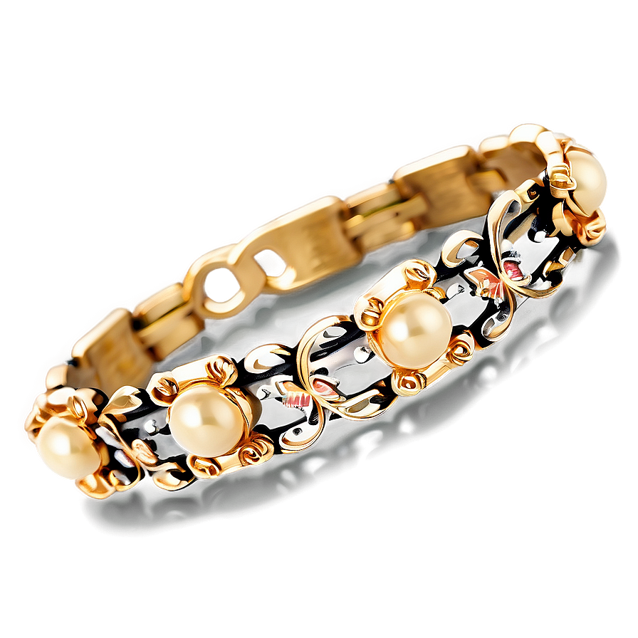 Fancy Gold Bracelet Accessory Png Gbj PNG image