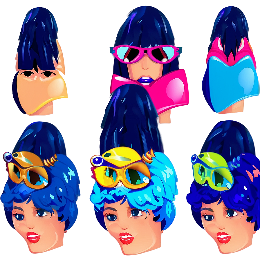 Fancy Hair Clipart Png 06282024 PNG image