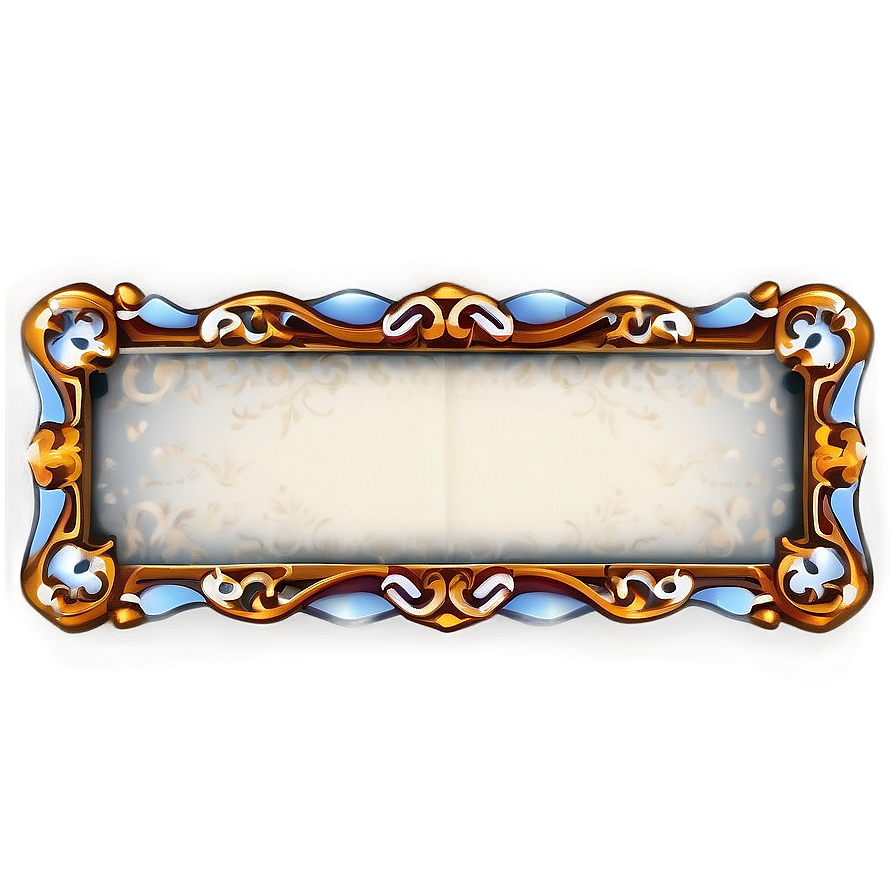 Fancy Name Plate Png 06122024 PNG image