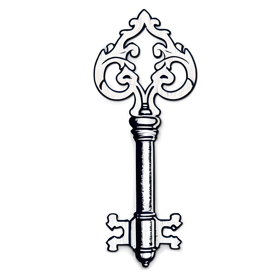 Fancy Skeleton Key Graphic Png 68 PNG image