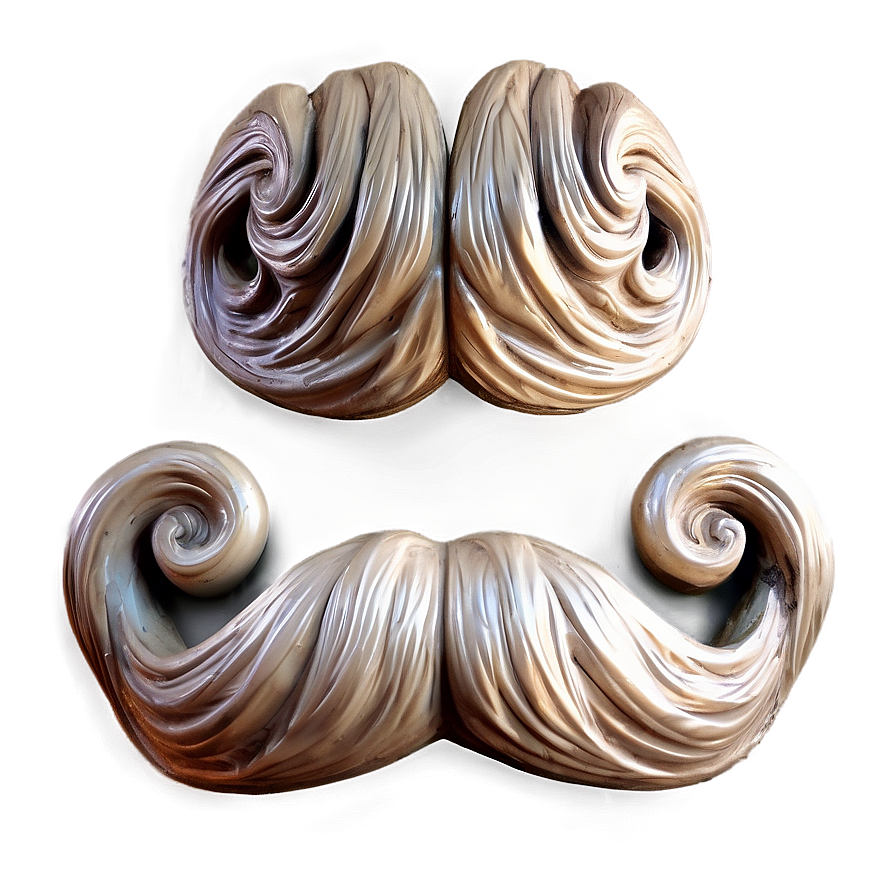 Fancy Twirled Mustache Png 05042024 PNG image