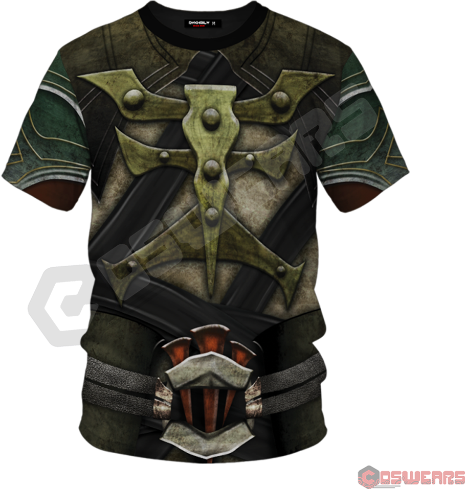 Fantasy Armor T Shirt Design PNG image