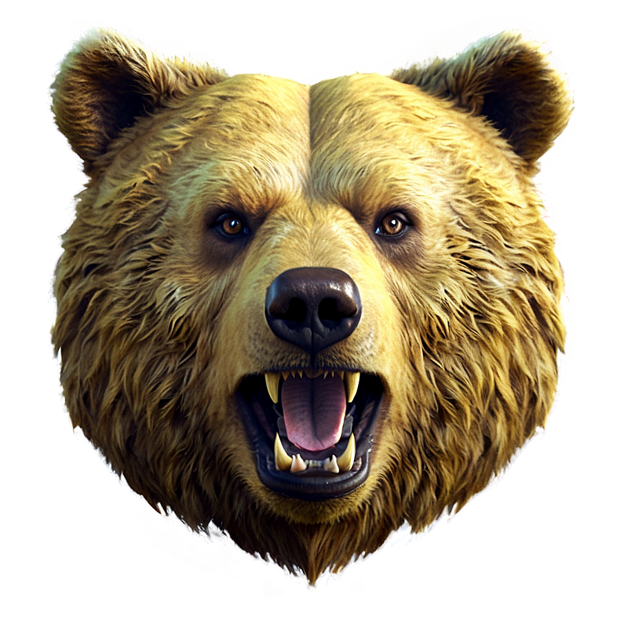 Fantasy Bear Face Png 06292024 PNG image