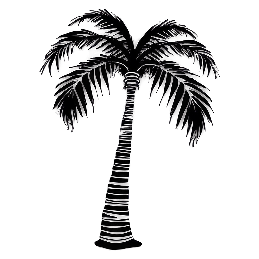 Fantasy Black Palm Tree Artwork Png 06262024 PNG image