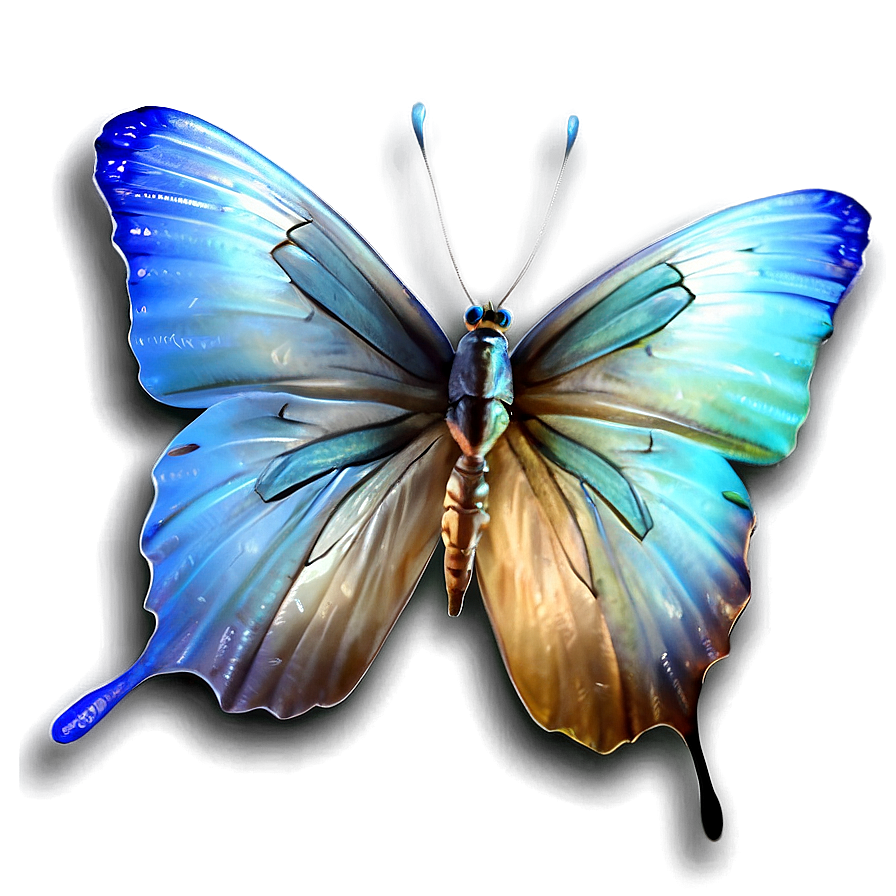 Fantasy Blue Butterfly Png 7 PNG image