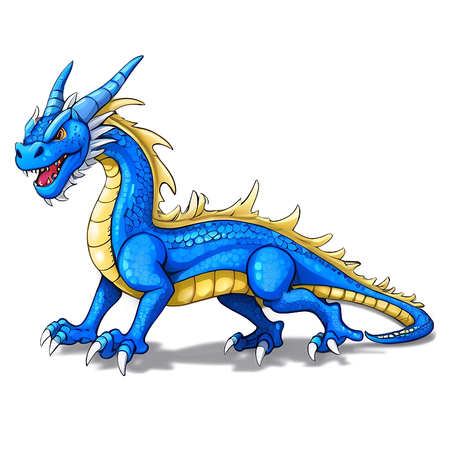 Fantasy Blue Dragon Design Png Jpo88 PNG image