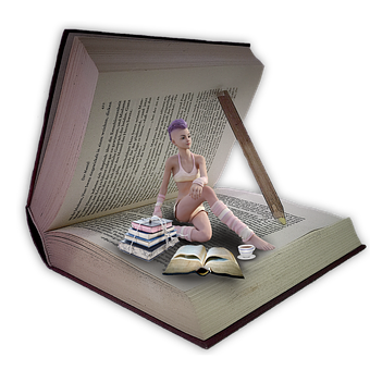 Fantasy Book World PNG image