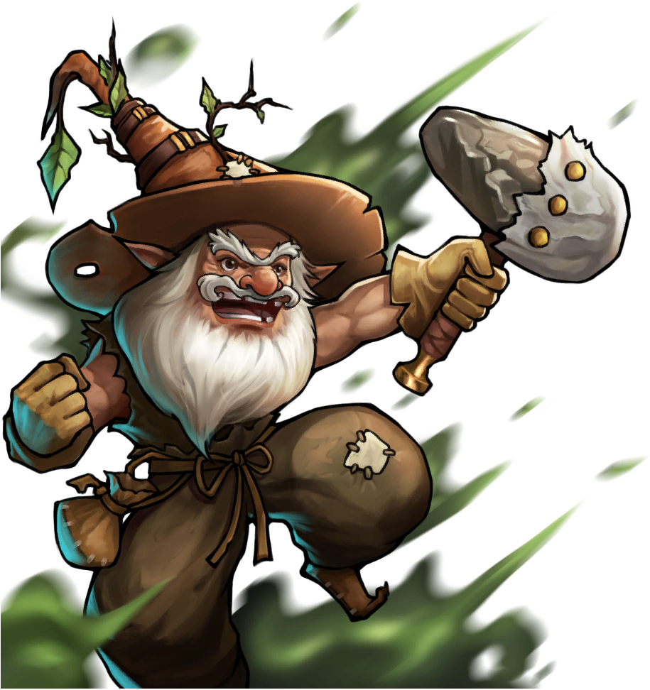 Fantasy_ Brownie_ Warrior_ Illustration PNG image