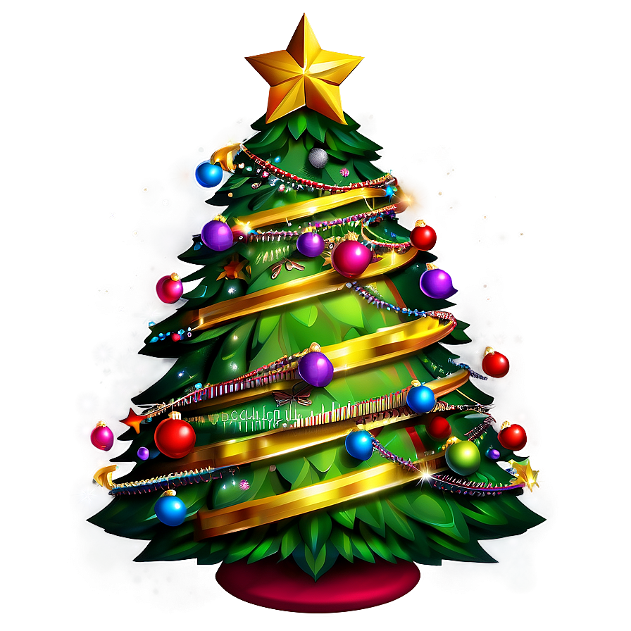 Fantasy Christmas Tree Design Png 06132024 PNG image