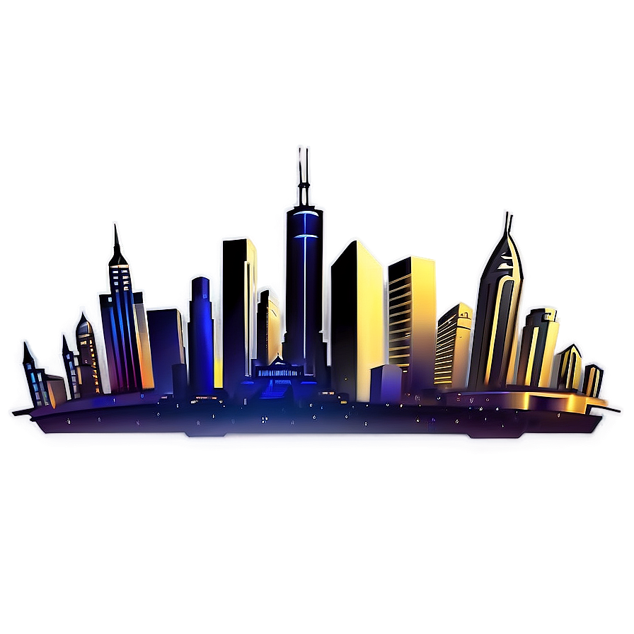 Fantasy City Skyline Png 06202024 PNG image