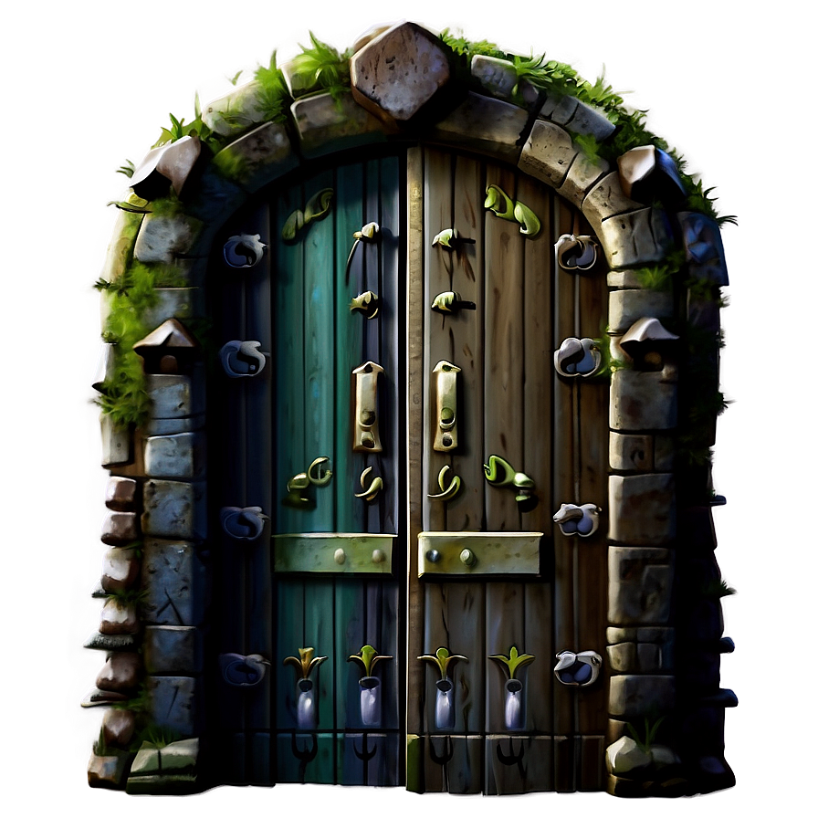 Fantasy Closed Door Art Png 1 PNG image