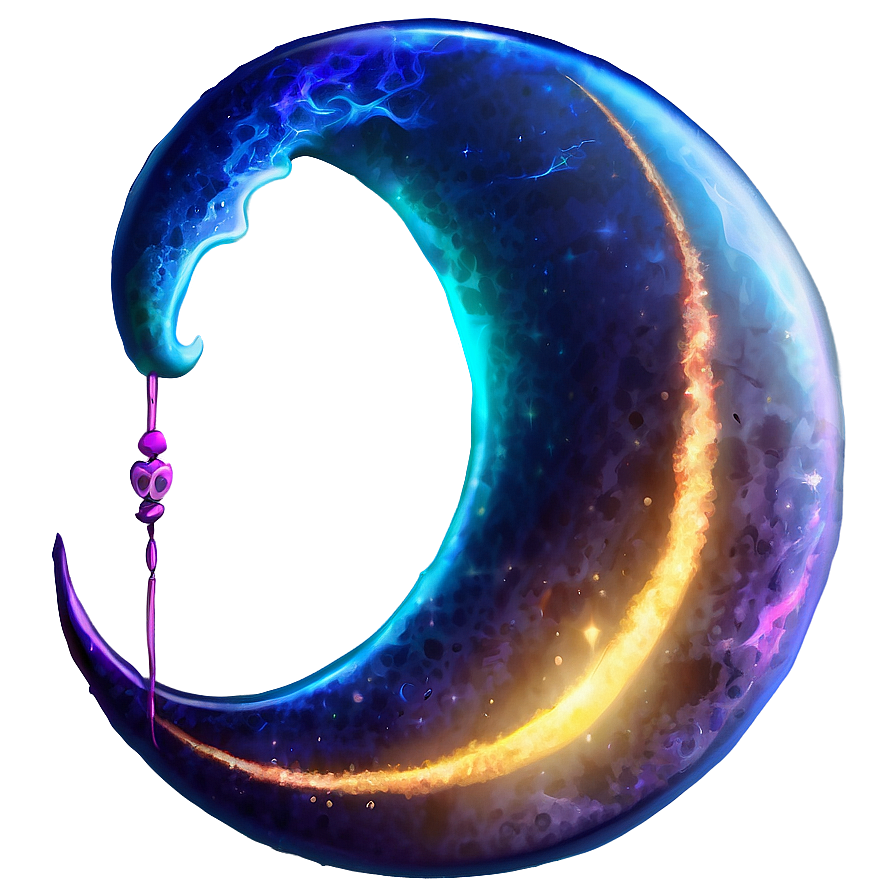 Fantasy Crescent Moon Png 06252024 PNG image