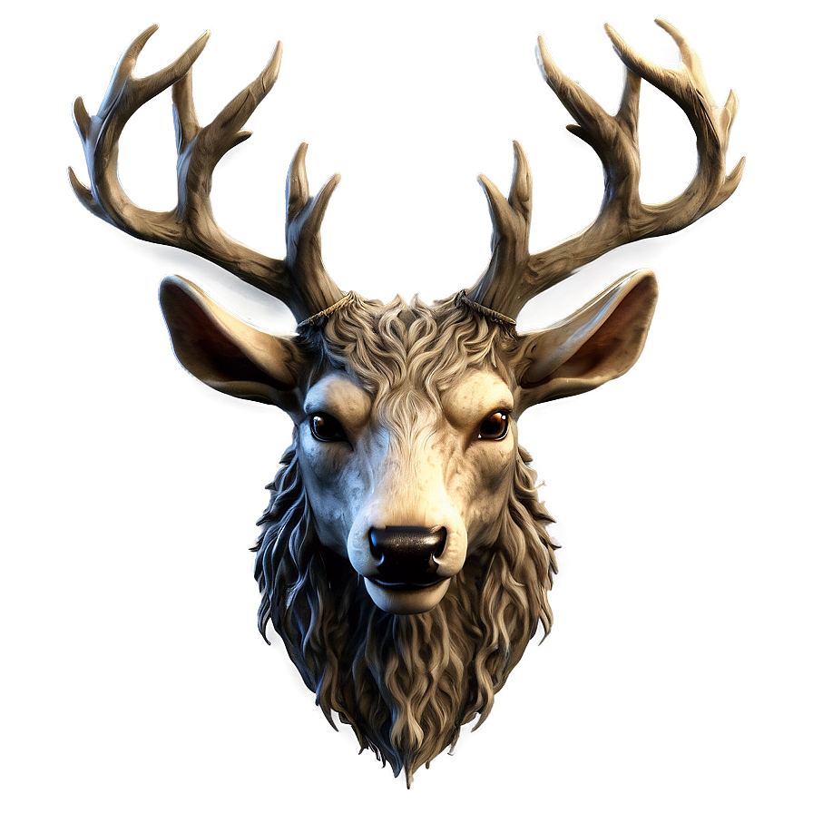 Fantasy Deer Head Image Png 90 PNG image