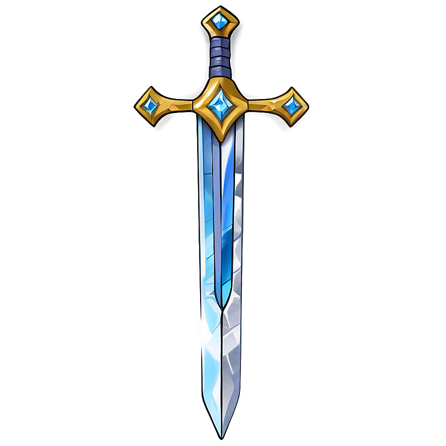 Fantasy Diamond Sword Drawing Png Xfs PNG image