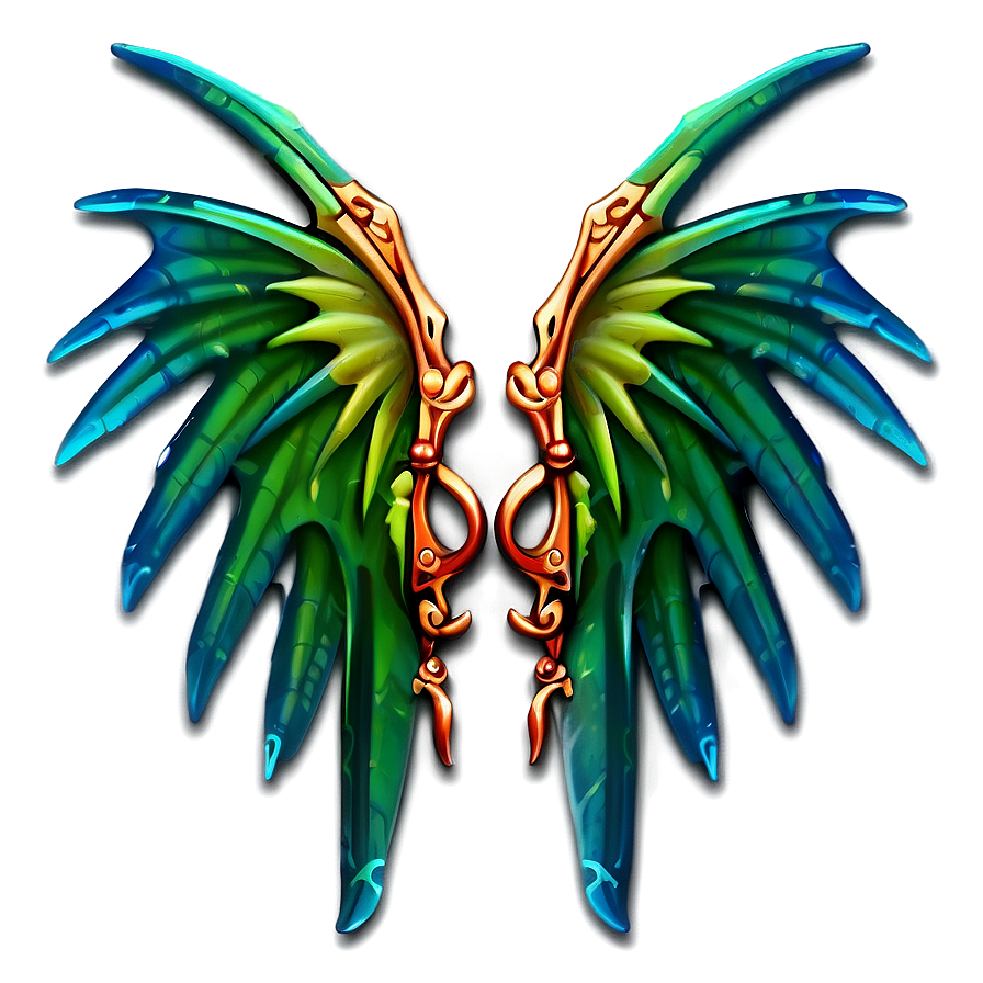 Fantasy Dragon Wings Design Png 66 PNG image