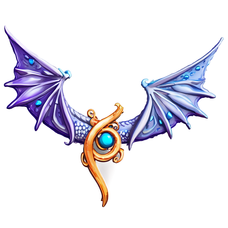 Fantasy Dragon Wings Design Png Bte63 PNG image