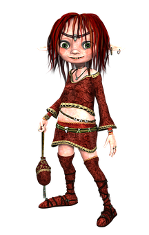 Fantasy Elf Character Illustration PNG image