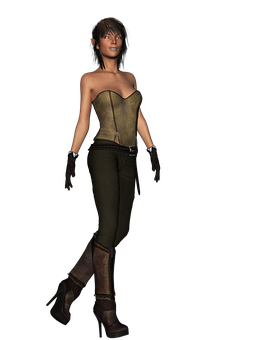 Fantasy_ Elf_ Female_ Character PNG image