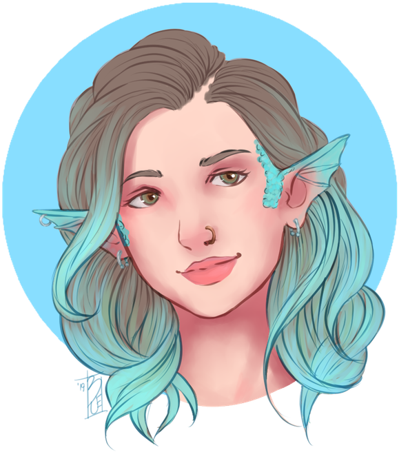 Fantasy_ Elf_ Portrait PNG image