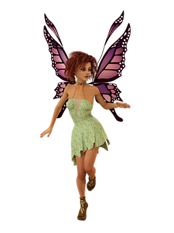 Fantasy Fairy Figure PNG image