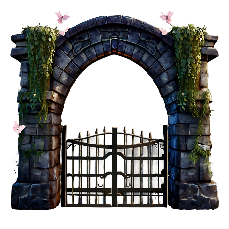 Fantasy Fairy Tale Gate Png 05242024 PNG image